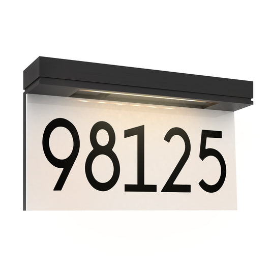 LED Illuminated Waterproof Outside Address Sign 3000K Warm White