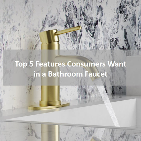 Top 5 Features Consumers Want in a Bathroom Faucet