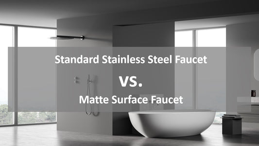 Standard Stainless Steel Faucet vs. Matte Surface Faucet