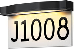 LED Solar Powered Address Sign Outdoor Waterproof