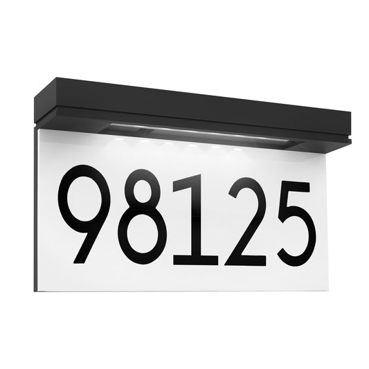 LED Illuminated Waterproof Outside Address Sign 6000K Daylight White